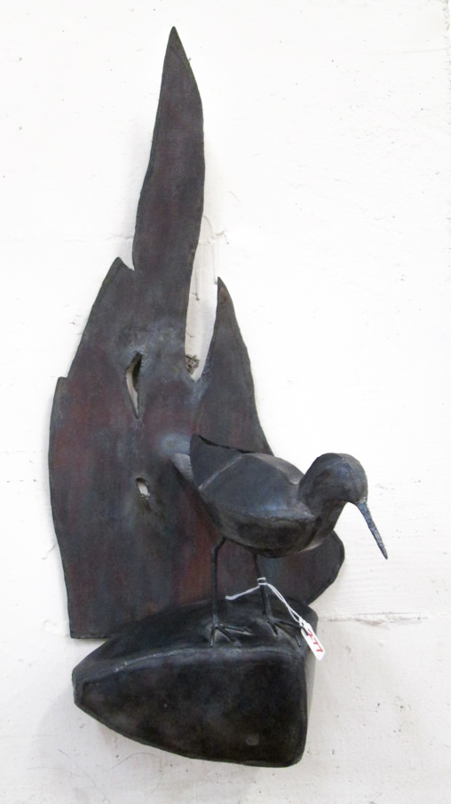 Appraisal: STEVE TYREE IRON SCULPTURE Oregon California st century Sandpiper on