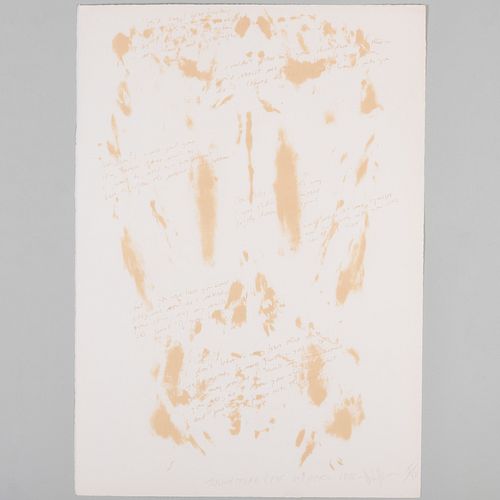 Appraisal: VITO ACCONCI - TOUCHSTONELithograph in colors on wove paper signed