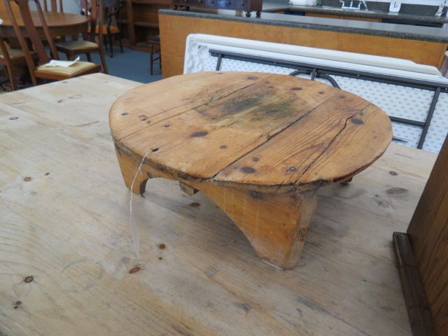 Appraisal: Pine Pie or Cheese Stand primitive diameter top