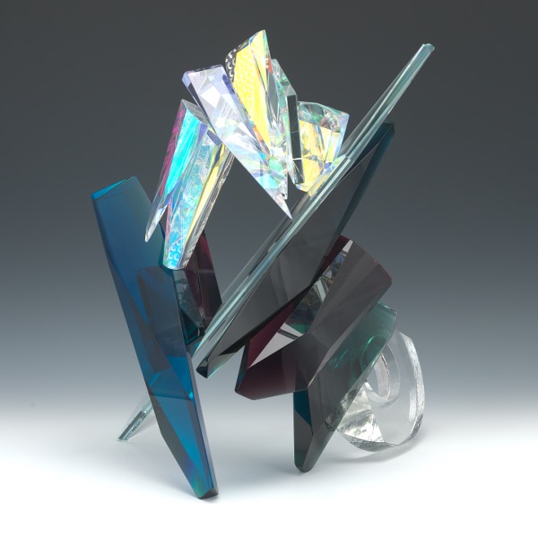 Appraisal: GRANT MILLS AMERICAN TH CENTURY x x Abstract glass sculpture