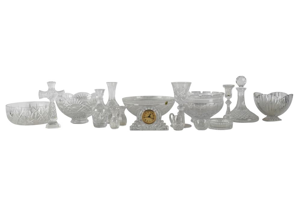 Appraisal: COLLECTION OF ASSORTED WATERFORD CRYSTALsigned comprising a cross inches high