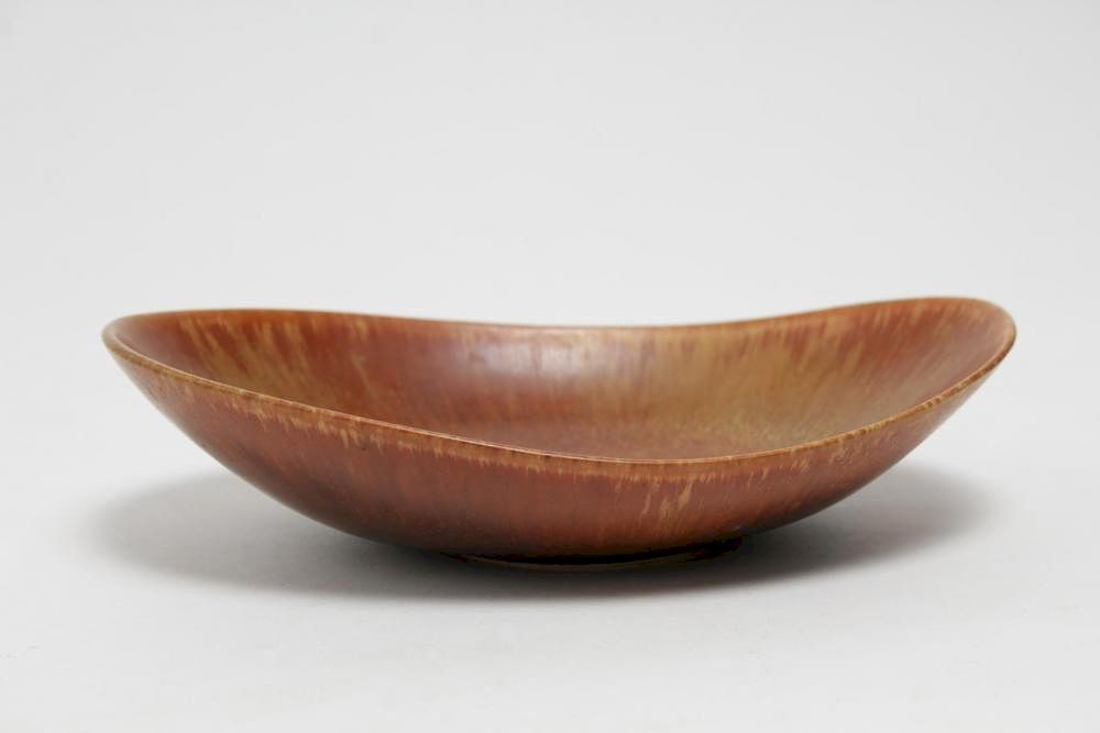 Appraisal: Mid-Century Rorstrand Pottery Dish Carl Stalhane Mid-Century Scandinavian Modern Carl