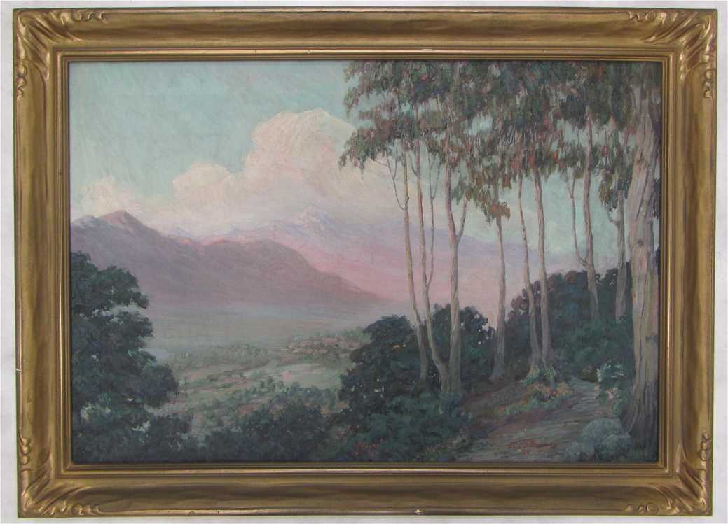 Appraisal: JAMES EDWIN McBURNEY OIL ON CANVAS United States - California