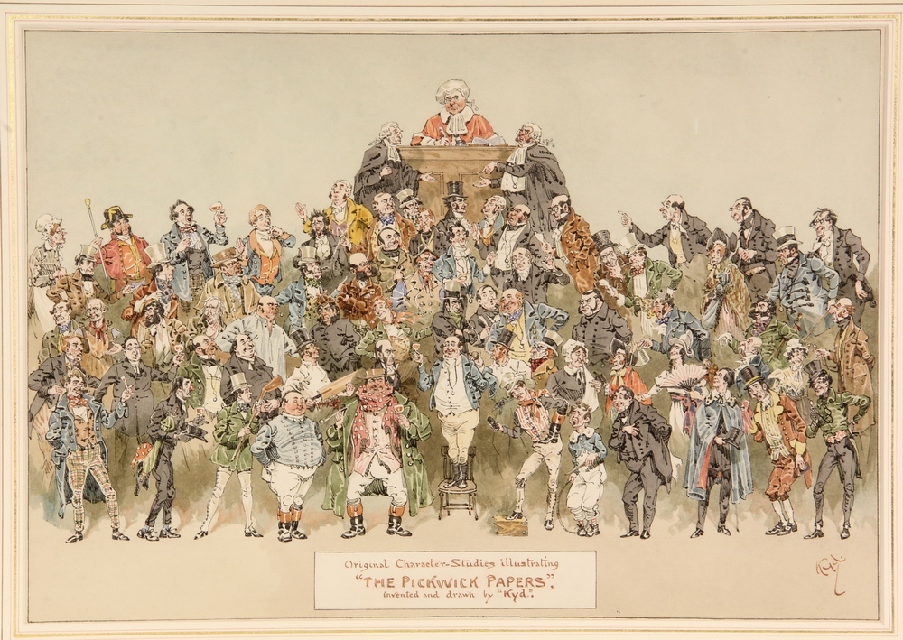 Appraisal: WATERCOLOR ILLUSTRATION - 'Original Character Studies Illustrating The Pickwick Papers