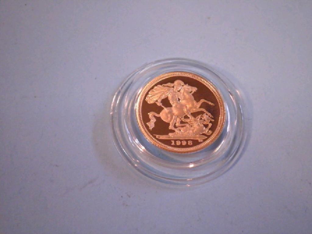 Appraisal: An Elizabeth II proof half sovereign - cased