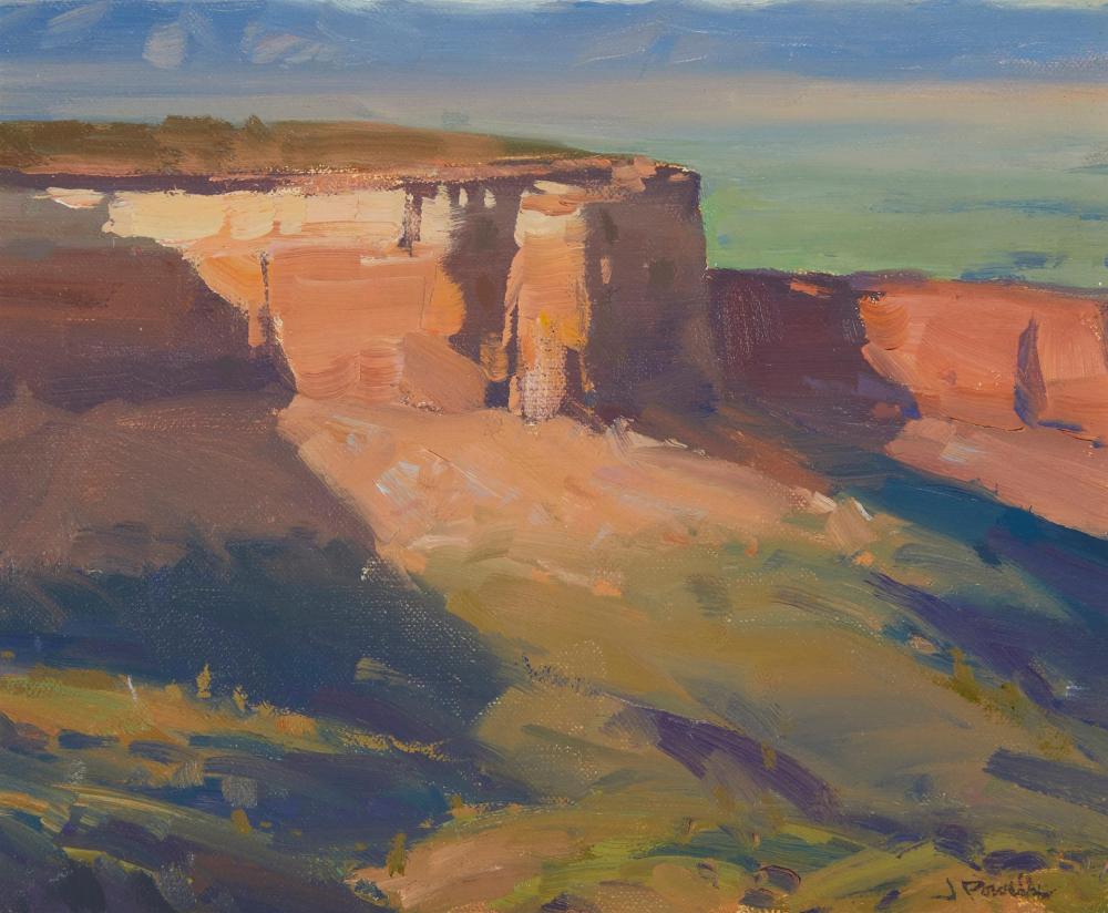 Appraisal: Jesse Powell b Colorado Monument Oil on board Signed lower