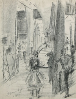 Appraisal: Aleksandr Evgen'evich Iakovlev Iakovleff Russian - Drawing for the Theatre