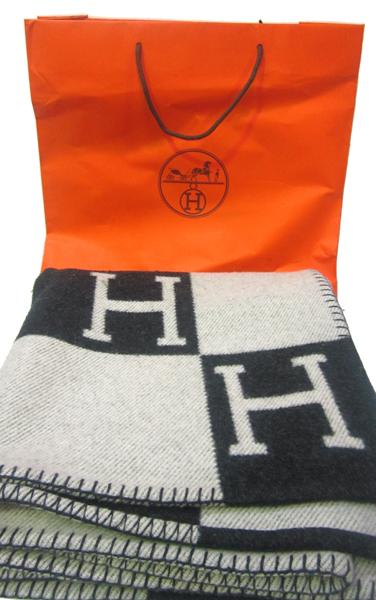 Appraisal: AN HERMES BLANKET WITH BAG AN HERMES BLANKET WITH BAG