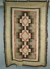 Appraisal: NATIVE AMERICAN RUG - x - Geometric three diamond pattern