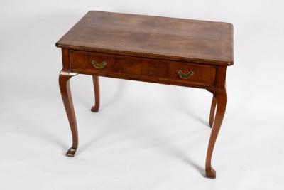 Appraisal: An th Century style walnut side table cm wide a