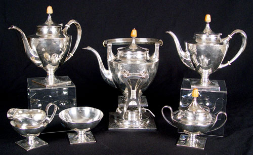 Appraisal: BIXBY B S C STERLING COFFEE AND TEA SERVICE pieces