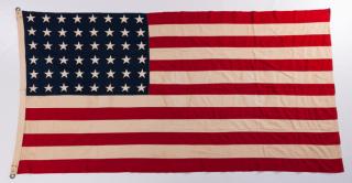 Appraisal: Vintage Star Hand Sewn Riveted American Flag Early s star