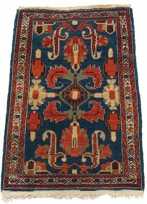 Appraisal: A Small Estate Heriz Rug Apprx '- x '- Low