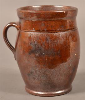 Appraisal: PA th Century Redware Apple Butter Crock Pennsylvania th Century