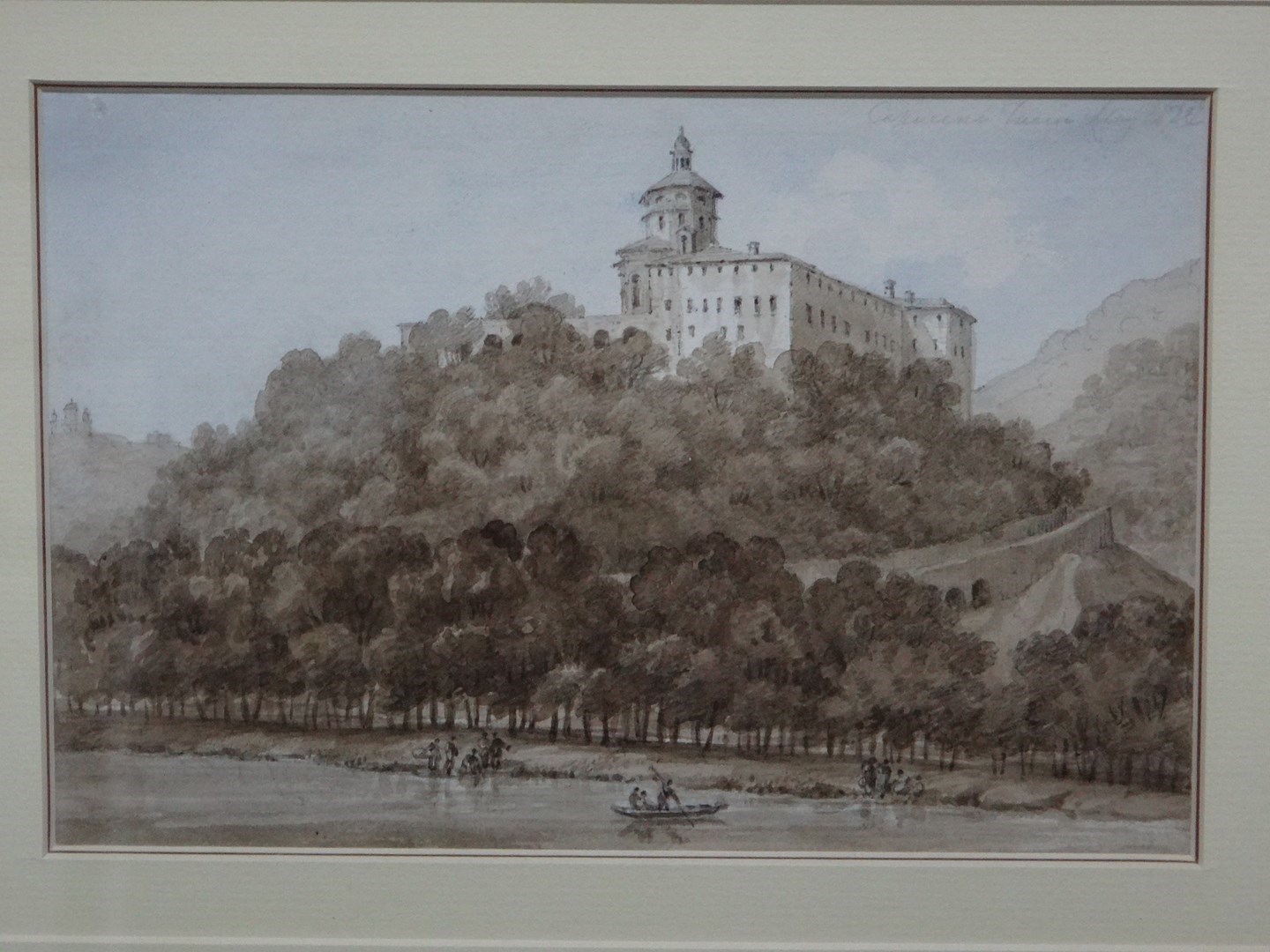 Appraisal: William Daniell - Capuccini church monastery pencil and sepia washes