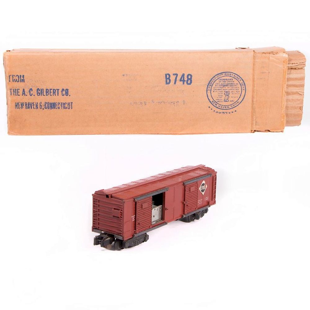 Appraisal: AF S Erie Operating Boxcar with Original Box AF S