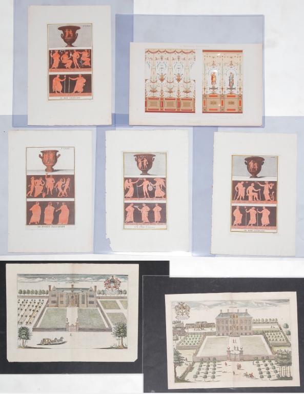 Appraisal: Eighteenth- th century French architectural chromolithograph of Renaissance style walls