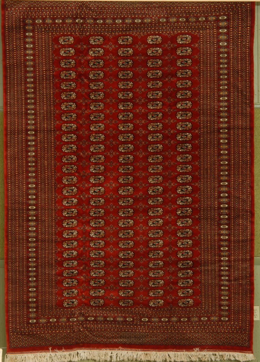 Appraisal: ORIENTAL RUG BOUKARA DESIGN ' x ' Five rows of