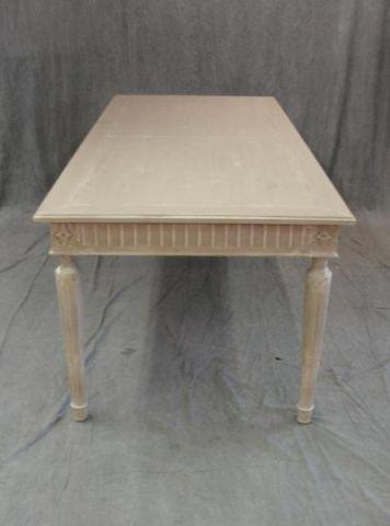 Appraisal: Louis XVI Style Dining Table with Painted Finish and Fluted