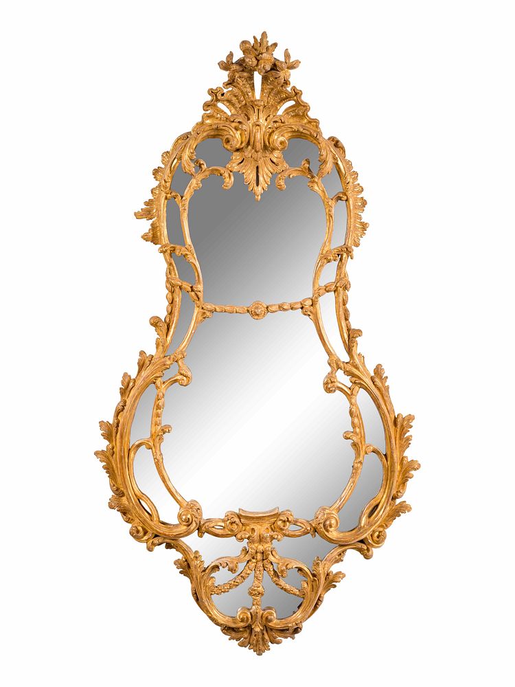 Appraisal: A George III Giltwood Mirror A George III Giltwood Mirror