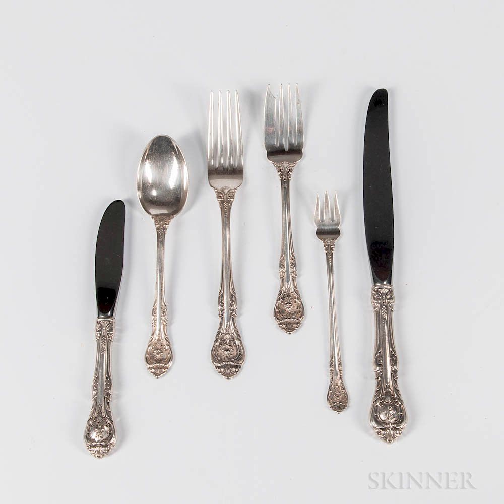 Appraisal: Gorham King Edward Pattern Sterling Silver Flatware Service Gorham King