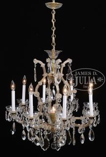 Appraisal: FINE CUT CRYSTAL CHANDELIER Last half of the th Century