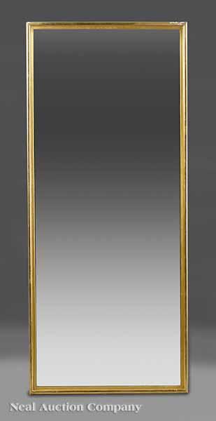 Appraisal: An American Late Classical Giltwood Pier Mirror th c labeled