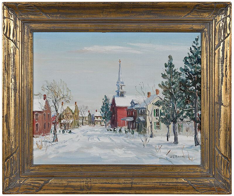 Appraisal: Walter Emerson Baum Pennsylvania - Winter in the Village signed