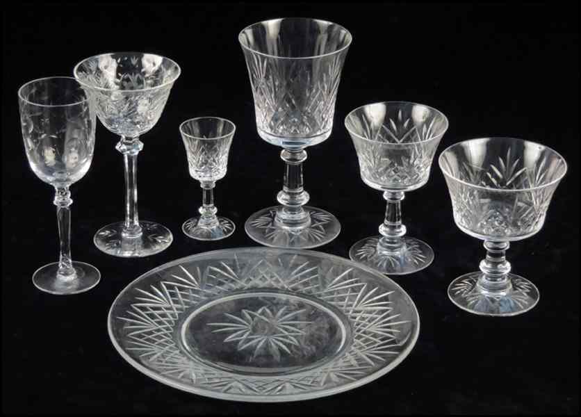 Appraisal: FOSTORIA CRYSTAL STEMWARE SERVICE Comprised of water goblets wine goblets