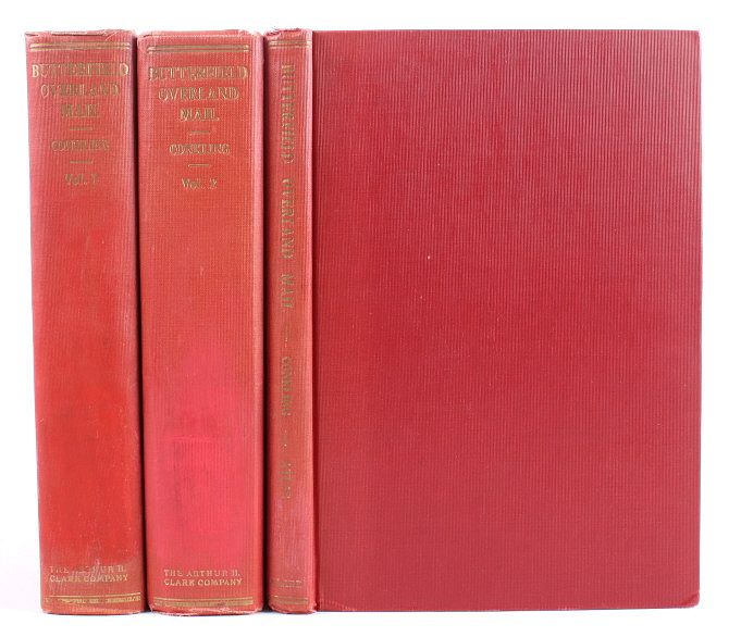 Appraisal: Butterfield Overland Mail Volumes I II III This lot features