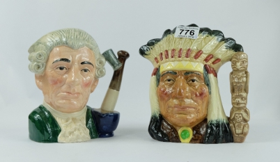 Appraisal: Royal Doulton Large Character Jugs North American Indian D and