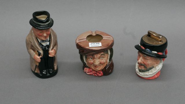 Appraisal: A Royal Doulton small 'Winston Churchill' character jug together with