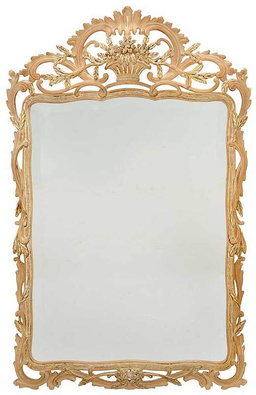 Appraisal: Italian Louis XV Style Carved Mirror th century carved frame