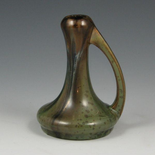 Appraisal: Fulper candlestick or jug vase in Flemington Green Marked with