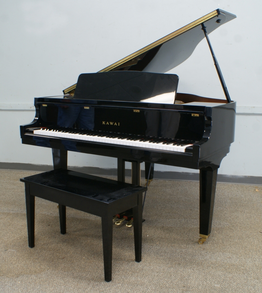 Appraisal: Kawai black lacquer baby grand piano model GM- serial number