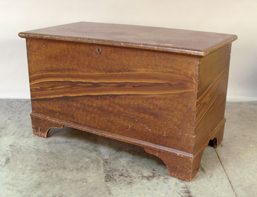 Appraisal: Pennsylvania grain painted blanket chest th c h w