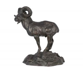 Appraisal: James Lippitt Clark American Bronze with dark blackish brown patinationSignedWith