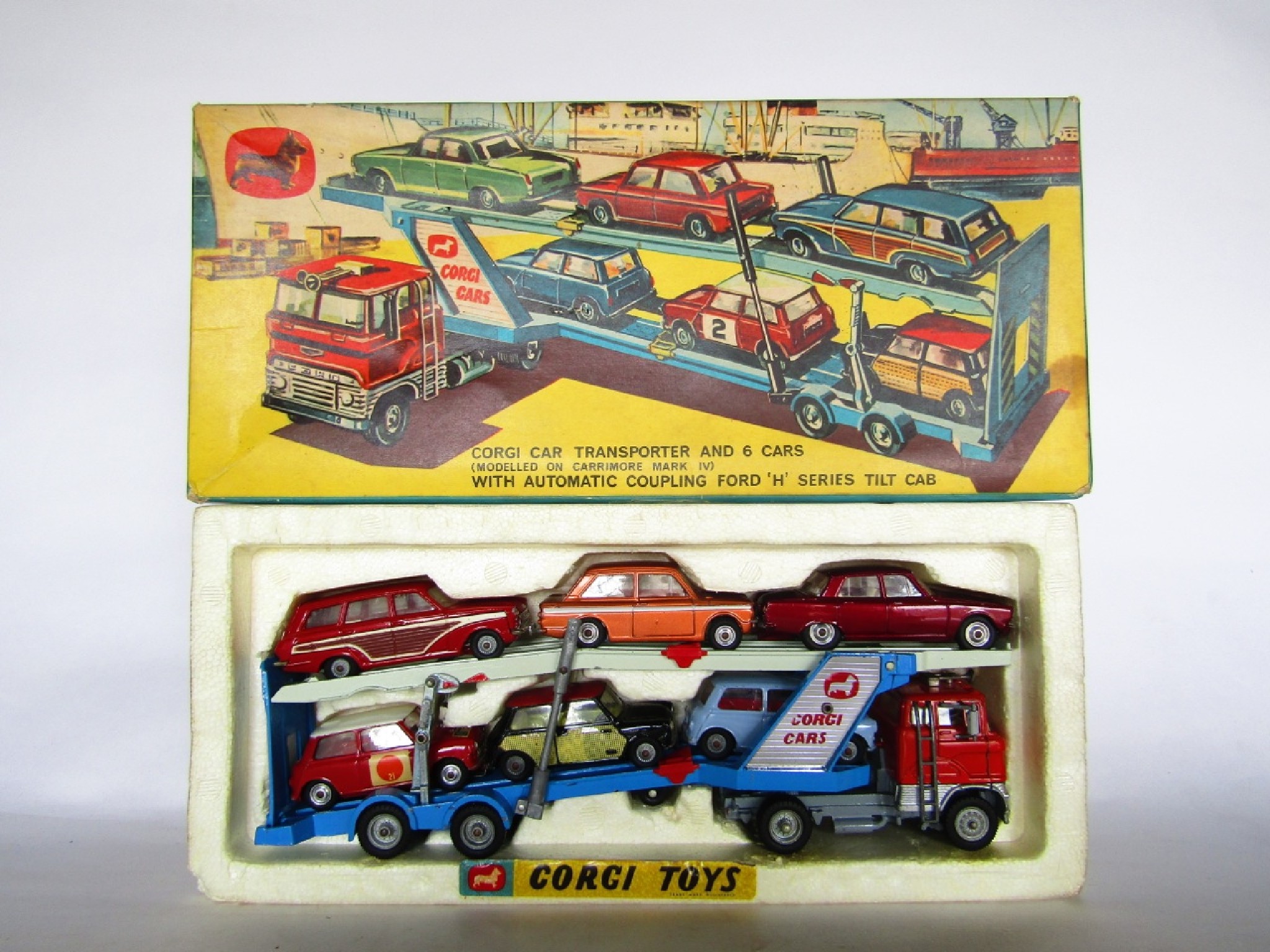 Appraisal: A Corgi Gift Set -car transporter with automatic coupling Ford