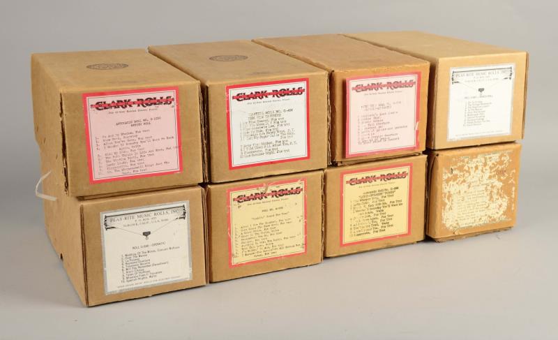 Appraisal: Lot Of G-Style Note Player Piano Rolls G Each roll