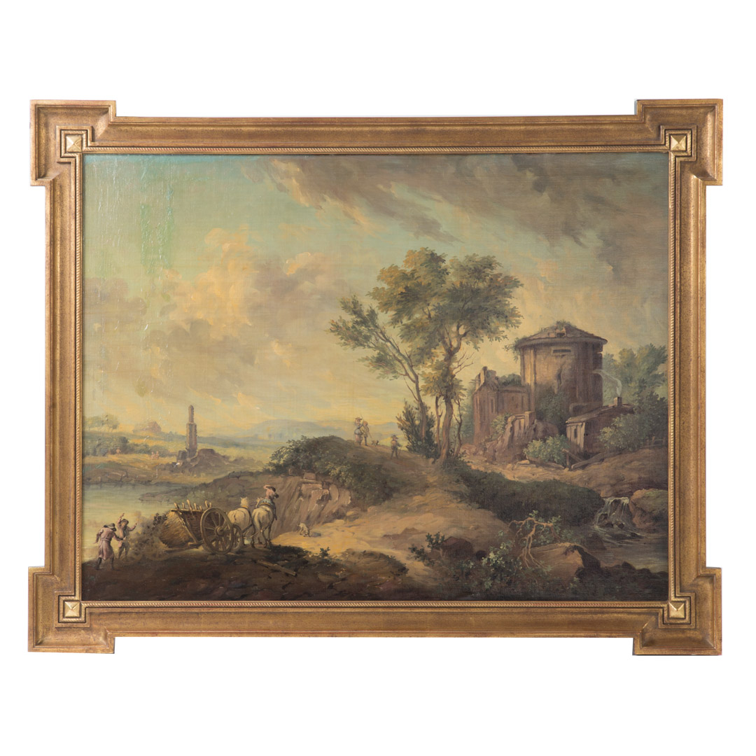 Appraisal: Continental School th c Landscape oil Late th century Oil