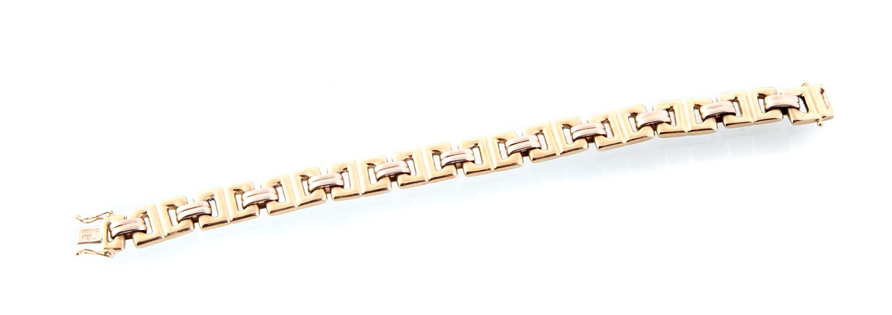 Appraisal: K GOLD ITALIAN BRACELET Twentieth century Chiampesan yellow gold bracelet