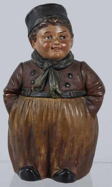 Appraisal: Ceramic Chubby Boy Cigar Humidor Description s Manufactured by Johann