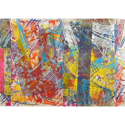 Appraisal: Sam Gilliam American b Pretty Boy Lithograph and screenprint in