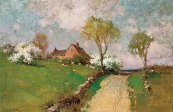 Appraisal: GEORGE HENRY SMILLIE American - ''Spring'' oil on canvas initialed