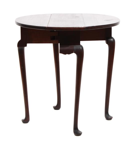 Appraisal: Sale Lot An American Mahogany Circular Drop-Leaf Table Height x