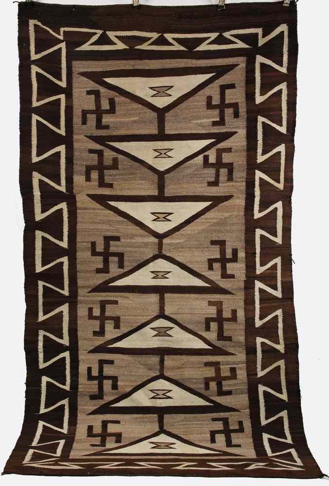 Appraisal: NAVAJO RUG - ' x ' - Navajo rug ca