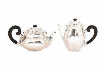 Appraisal: Silver Teapot Coffee Pot Manner of Sanborns Manner of Sanborns