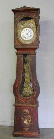 Appraisal: French Swiss Country Tall Case Clock From a Larchmont NY