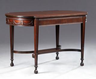 Appraisal: Adams Style Mahogany Center Table th c the re Adams