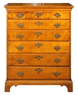 Appraisal: Chippendale tall chest New England late th century executed in